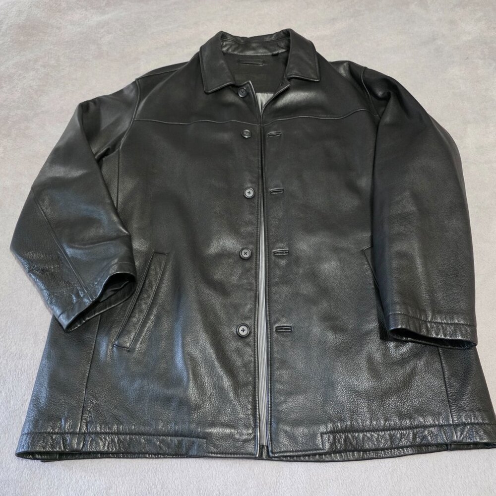 Roundtree And Yorke Men's Leather Jacket